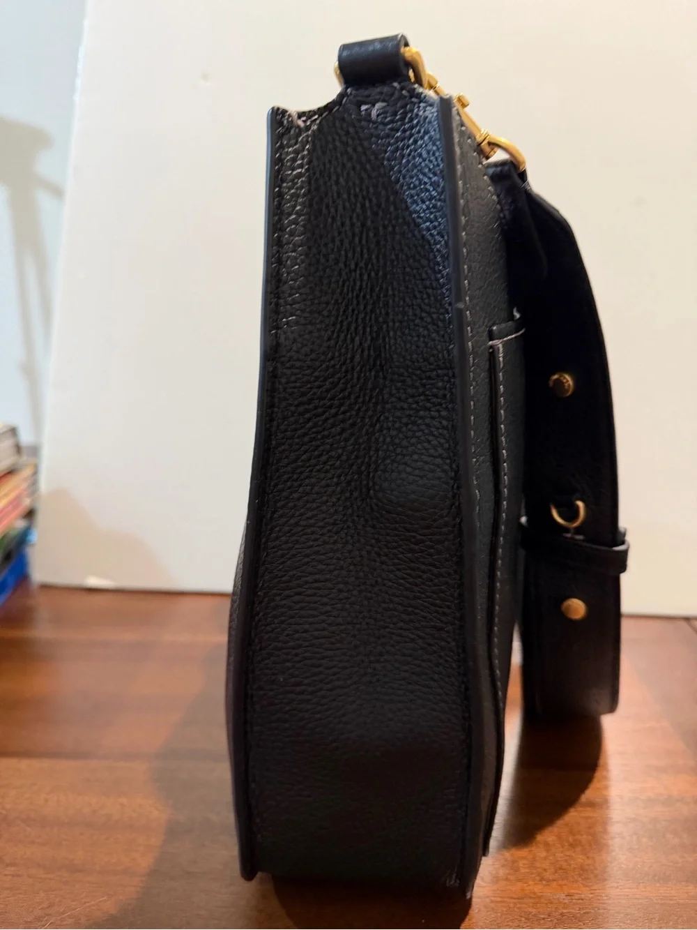 Tory Burch Black Pebbled  Handbag